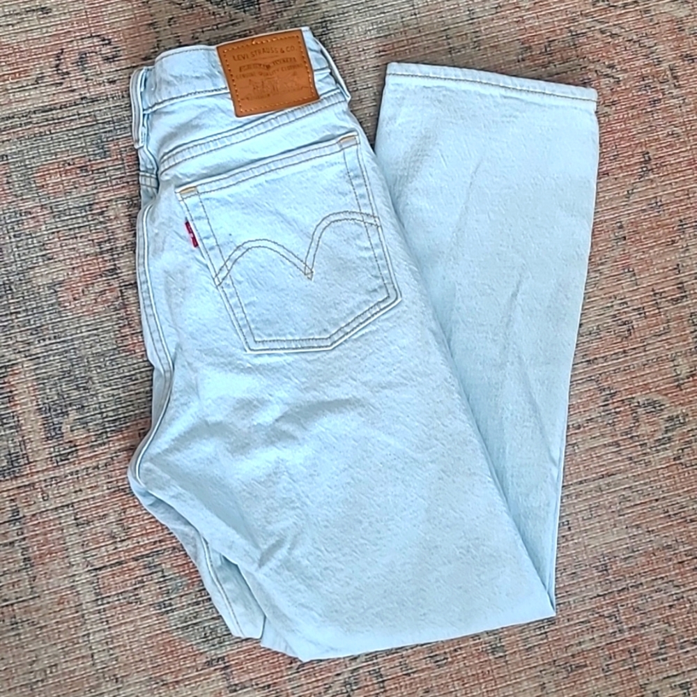 Levi's Wedgie Straight Leg Jeans High Rise Button Fly